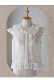R-Series Iris Epistle Flying Sleeve Top(Reservation/Full Payment Without Shipping)
